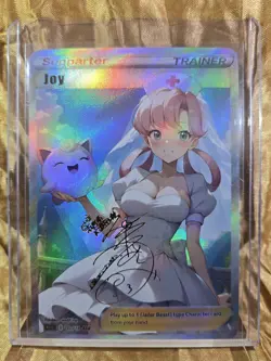 JOY Pokemon Trainer Waifu Goddess Card CUSTOM MADE - Image 2