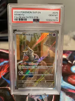 1x - Mimikyu 075 Sv: Scarlet & Violet Promo Cards Holo PSA 10 ?? - Image 1