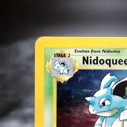 Nidoqueen 7/64 Jungle Holo Rare Unlimited Pokemon Card WOTC MP Creased ? - Image 3