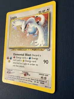 Pokemon TCG Lugia Neo Genesis Holo Rare Card 9/111 Vintage English Near Mint - Image 2