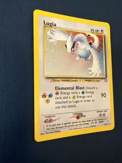 Pokemon TCG Lugia Neo Genesis Holo Rare Card 9/111 Vintage English Near Mint - Image 3