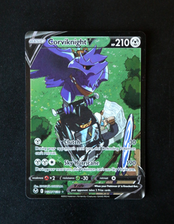 Pokemon Card TCG - Corviknight V TG18/TG30 - Silver Tempest - Ultra Rare - NM ⭐ - Image 1