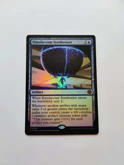 Simulacrum Synthesizer Outlaws of Thunder Junction: the Big Score Foil - Image 1