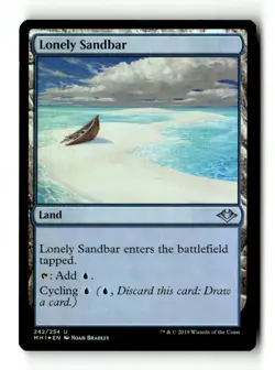 MTG | Lonely Sandbar | MH1 | Foil | Moderately Played | English - Image 1