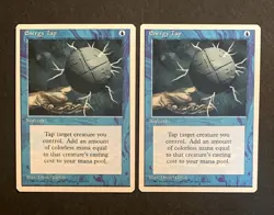 (2) Magic: The Gathering Energy Tap 4th Edition 1995 VINTAGE MTG NM - Image 1