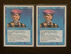 (2) Magic: The Gathering Prodigal Sorcerer Core Set 4th Edition 1995 MTG LP - Image 1