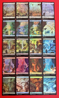 20x Bloomburrow 4 Seasons Full Art Land Set Magic the Gathering MTG - Foil - Image 1