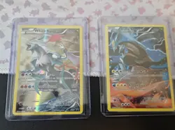 Pokemon Black White Kyurem Set XY80 XY81 Holo Rare Full Art Promo - Image 1