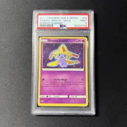 PSA 9 MINT 2017 Pokemon Shining Legends Shining Jirachi #42 Holo - Image 1