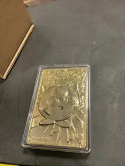 1999 Pokemon Burger King 23K Gold Plated Bar Jigglypuff With COA & Ball Pokemon - Image 4