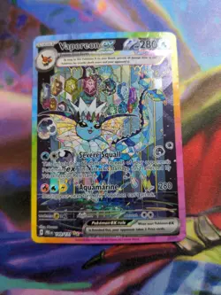 2025 Pokemon SV Prismatic Evolutions PRE EN Vaporeon EX #149/131 NM - Image 1