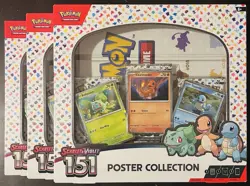 Pokemon TCG Scarlet & Violet 151 Poster Collection Box Sealed Lot Of 3 - Image 1