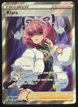 Pokemon Klara SWSH302 (Black Star Promo) Sword & Shield Near Mint Full Art - Image 1