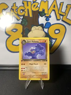 Dark Machamp 27/82 Pokemon TCG Team Rocket 1st Edition Regular Vintage 2000 WOTC - Image 4