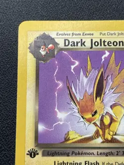 Pokemon Dark Jolteon 38/82 1st Edition Team Rocket Non-Holo NM / LP (#2) - Image 2