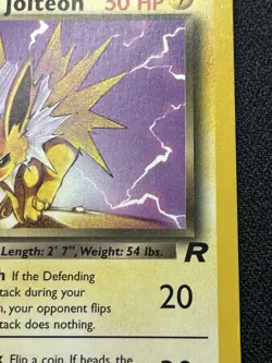 Pokemon Dark Jolteon 38/82 1st Edition Team Rocket Non-Holo NM / LP (#2) - Image 5