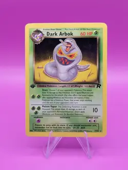 Pokemon Team Rocket Non-Holo 1st Edition Dark Arbok 19/82 - Image 1