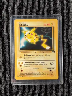 Pokemon TCG Pikachu Black Star Promo #4 WOTC 1999-2000 LP - Image 1