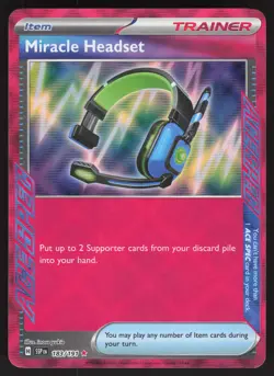 Miracle Headset 183/191 ACE SPEC Rare Pokemon TCG SV08: Surging Sparks NM - Image 1