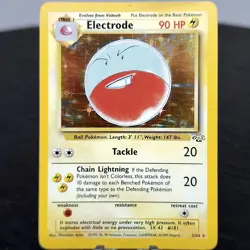 Electrode Holo Rare 2/64 Jungle Set Unlimited Pokemon TCG WOTC 1999 Vintage? - Image 1