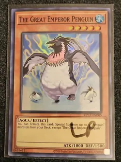 1x (LP) The Great Emperor Penguin - OP17-EN005 - Super Rare - Unlimited Edition - Image 1