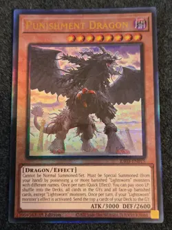 Punishment Dragon 1st Edition Prismatic Ultimate Rare RA03-EN015 Yu-Gi-Oh! - Image 1