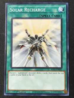 Yu-Gi-Oh TCG #BLC1-EN062 Solar Recharge 1st Ed Common LP - Image 1