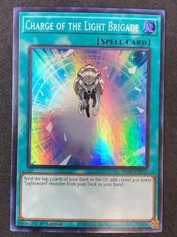 Yu-Gi-Oh TCG #RA02-EN055 Charge of the Light Brigade 1st Edition Super Rare LP - Image 1