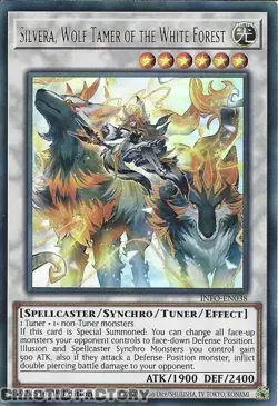 YUGIOH INFO-EN038 Silvera, Wolf Tamer of the White Forest Ultra Rare 1st Edition - Image 1