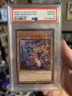 Yu-Gi-Oh! Dark Magician Girl Secret Rare Alternative Art MP24-EN053 Psa 8 - Image 1