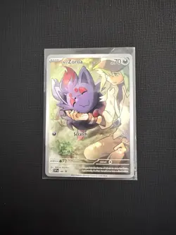 N's Zorua 189 Sv: Scarlet & Violet Promo Card Holo Pokemon Full Art - Image 1