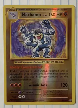 Machamp 59/108 XY Evolutions Reverse Holo Pokemon Card English LP - Image 1