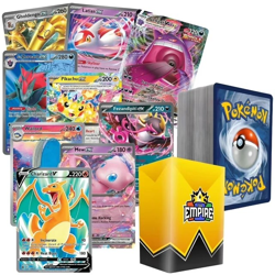 New Ultra/Double Rare Battle Bundle | 100+ Pokemon Cards | Deck Box Included - Image 1