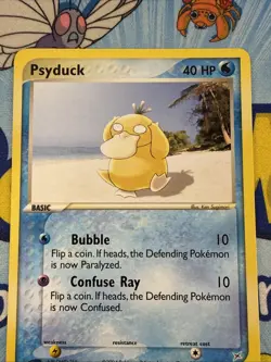 2004 Pokemon PSYDUCK Ex Team Magma vs Team Aqua E-READER Set Card 44/95 NM - Image 2