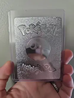 Gengar Silver Foil Fan Art Vinyl Collector Pokemon Display Card - Image 2