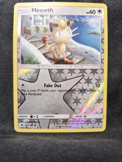 Pokemon Meowth Lot Of 5 Cards, #11PC Lot - Image 2