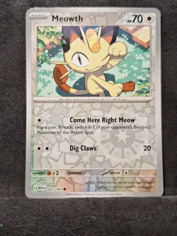 Pokemon Meowth Lot Of 5 Cards, #11PC Lot - Image 5