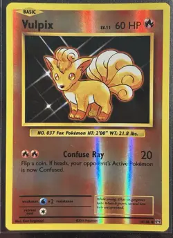 Vulpix 14/108 - Pokemon TCG XY Evolutions 2016 Reverse Holo - M/LP Card - Image 1