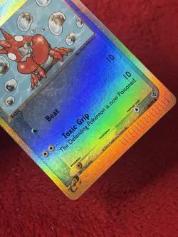 Corphish 54/97 Dragon Reverse Holo E Reader Pokemon Card Lp - Image 4