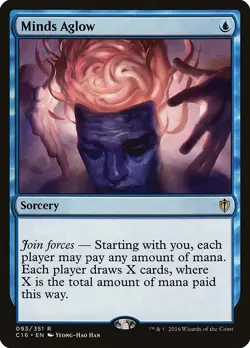 Minds Aglow Commander 2016 NM Blue Rare MAGIC THE GATHERING MTG CARD ABUGames - Image 1