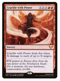MTG - 1 x Crackle with Power - Mythic Sorcery - Strixhaven (STX) - M/NM - Image 1