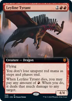 Leyline Tyrant - Foil - Extended Art x1 Magic the Gathering 1x Zendikar Rising m - Image 1