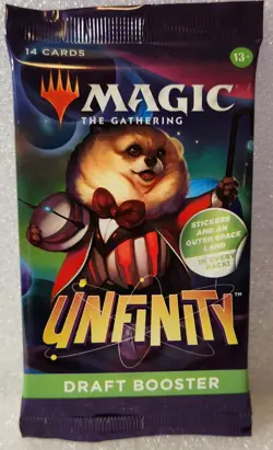 MTG UNFINITY SEALED DRAFT BOOSTER PACK Magic the Gathering IN HAND - Image 1