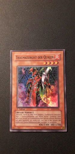 Yu-Gi-Oh! Thaumaturgist der Qualen, FET-DE020, Super Rare, 1. Auflage, NM - Image 1