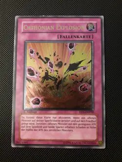 Yu-Gi-Oh! Chthonian Explosion, EEN-DE050, Ultimate, 1. Auflage, Deutsch, Good - Image 1