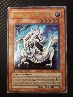 Yu-Gi-Oh! Gottlicher Drache-Excelion, SOI-DE033, Ultimate Rare, 1. Auflage, LP - Image 1