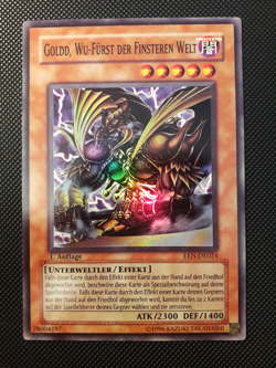 Yu-Gi-Oh! Goldd, Wu-Furst der Finsteren Welt, EEN-DE024, Super Rare, 1. A., NM - Image 1