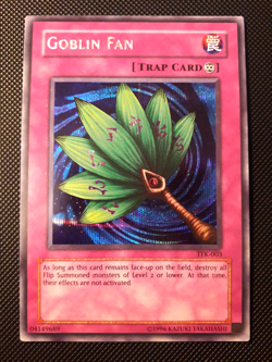 Yu-Gi-Oh! Goblin Fan, TFK-003, Secret Rare, 2. Edition, Englisch, Excellent - Image 1