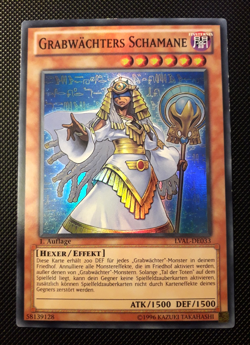 Yu-Gi-Oh! Grabwachters Schamane, LVAL-DE033, SR, 1. Auflage, Deutsch, Excellent - Image 1