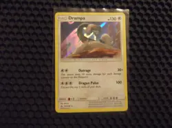 Drampa 117/156 Sun & Moon Ultra Prism Holo Rare Pokemon Card NM Sale! - Image 1